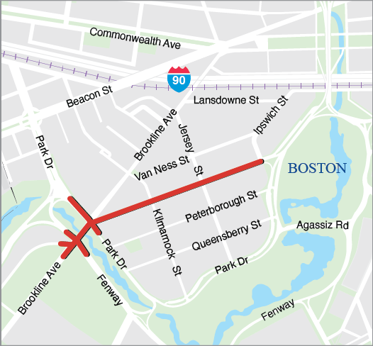 BOSTON: IMPROVEMENT ON BOYLSTON STREET, FROM INTERSECTION OF BROOKLINE AVENUE & PARK DRIVE TO IPSWICH STREET BOSTON: IMPROVEMENT ON BOYLSTON STREET, FROM INTERSECTION OF BROOKLINE AVENUE & PARK DRIVE TO IPSWICH STREET